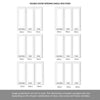 ThruEasi Room Divider - Pattern 10 White Primed Clear Glass Double Doors with Single Side