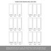 ThruEasi Room Divider - Pattern 10 White Primed Clear Glass Double Doors with Single Side