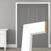 Made to Size Double Interior White Primed Door Lining Frame and Simple Architrave Set