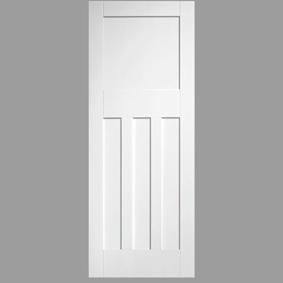 Friendly Value - DX 30's Shaker Panelled Internal Door - 1/2 Hour Rated - White Primed