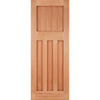 DX 30's Style Exterior Hardwood Front Door and Frame Set with Fittings