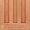 DX 30's Style Exterior Hardwood Front Door and Frame Set with Fittings