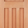 DX 30's Style Exterior Hardwood Front Door and Frame Set with Fittings