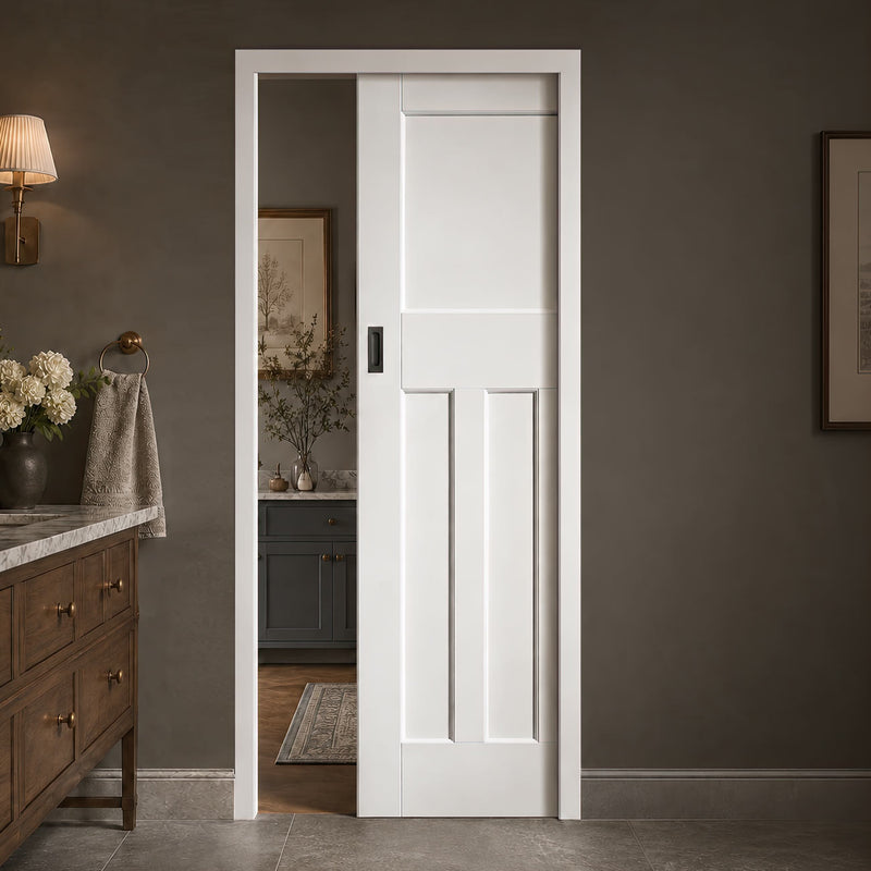 DX30's Panel Single Evokit Pocket Door - White Primed