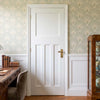 White Fire Internal Door, DX 30's Shaker Panelled Internal Door - 1/2 Hour Rated - White Primed