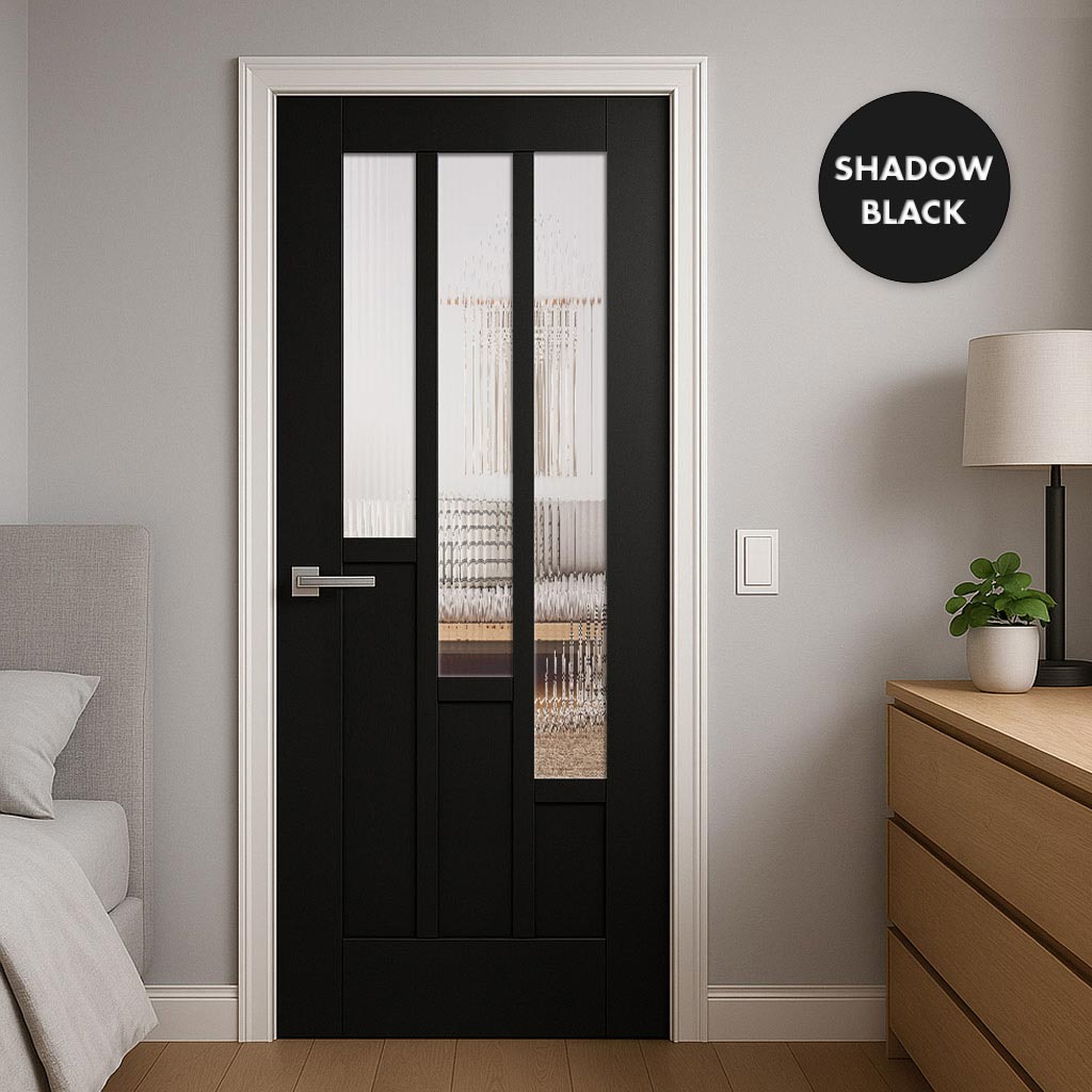 UK Made to Measure - Elston Interior Door - Reed Glass - Premium Prime