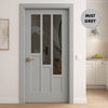 UK Made to Measure - Elston Interior Door - Tinted Glass - Premium Primed - 7 Colour Options