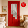 UK Made to Measure - Elston Interior Door - Frosted Glass - Premium Primed - 7 Colour Options