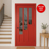 UK Made to Measure - Elston Interior Door - Tinted Glass - Premium Primed - 7 Colour Options