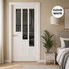 UK Made to Measure - Elston Interior Door - Tinted Glass - Premium Primed - 7 Colour Options