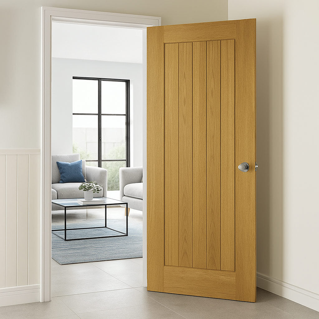 Ely Oak Fire Internal Door - 1 Hour Fire Rated - Prefinished