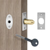 Eurospec DSB8225, Security Door Bolts & Key - Polished Chrome Finish