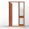 Exterior Door Frame with side glass apertures, Made to size, Type 2 Model 6.