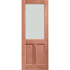 2XG Exterior Hardwood Door Hardwood Front Door - Clear Double Glazing - Colour Options