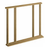 Salisbury Exterior Oak Front Door and Frame Set - Part Frosted Double Glazing - Two Unglazed Side Screens