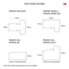 Exterior Door Frame with side glass apertures, Made to size, Type 2 Model 5.