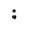 Dillon Small Round Door Edge Finger Pull for Sliding and Pocket Doors - Matt Black Finish