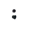 Chester 120mm Sliding Door Oblong Flush Pulls Pair and Single Finger Pull - Matt Black Finish