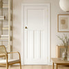Friendly Value - DX 30's Shaker Panelled Internal Door - 1/2 Hour Rated - White Primed