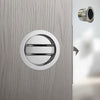 Davis Pocket Door Round Bathroom Lock Turn - Polished Chrome
