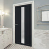 Cornwall 1 Pane 2 Panel Solid Wood Internal Door UK Made DD6404SG Frosted Glass - Eco-Urban - Colour Options