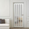 Sintra 4 Pane Solid Wood Internal Door UK Made DD6428SG Frosted Glass - Eco-Urban - Colour Options