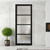 Brooklyn 4 Pane Solid Wood Internal Door UK Made DD6308SG - Frosted Glass - Eco-Urban - Colour Options
