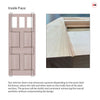 External Victorian Gaskell Made to Measure Front Door - 57mm Thick - Seven Colour Options - Toughened Double Glazing - 3 Pane