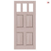 External Victorian Gaskell Made to Measure Front Door - 45mm Thick - Seven Colour Options - Toughened Double Glazing - 3 Pane