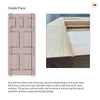 External Victorian Gaskell Made to Measure Panelled Front Door - 57mm Thick - Six Colour Options - 7 Panels