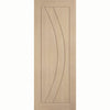 Girona Oak Flush Internal Door - Unfinished