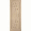 Girona Oak Flush Internal Door - Unfinished