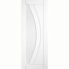 Girona Internal Door - Clear Glass - White Primed