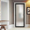 Baltimore 1 Pane Solid Wood Internal Door UK Made DD6301SG - Frosted Glass - Eco-Urban - Colour Options