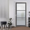 Manchester 3 Pane Solid Wood Internal Door UK Made DD6306SG - Frosted Glass - Eco-Urban - Colour Options