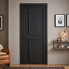 Greenwich Panel Black Painted Internal Door - Prefinished