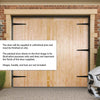 FL&B Traditional Pine Garage Door Pair - Unfinished