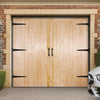 FL&B Traditional Pine Garage Door Pair - Unfinished