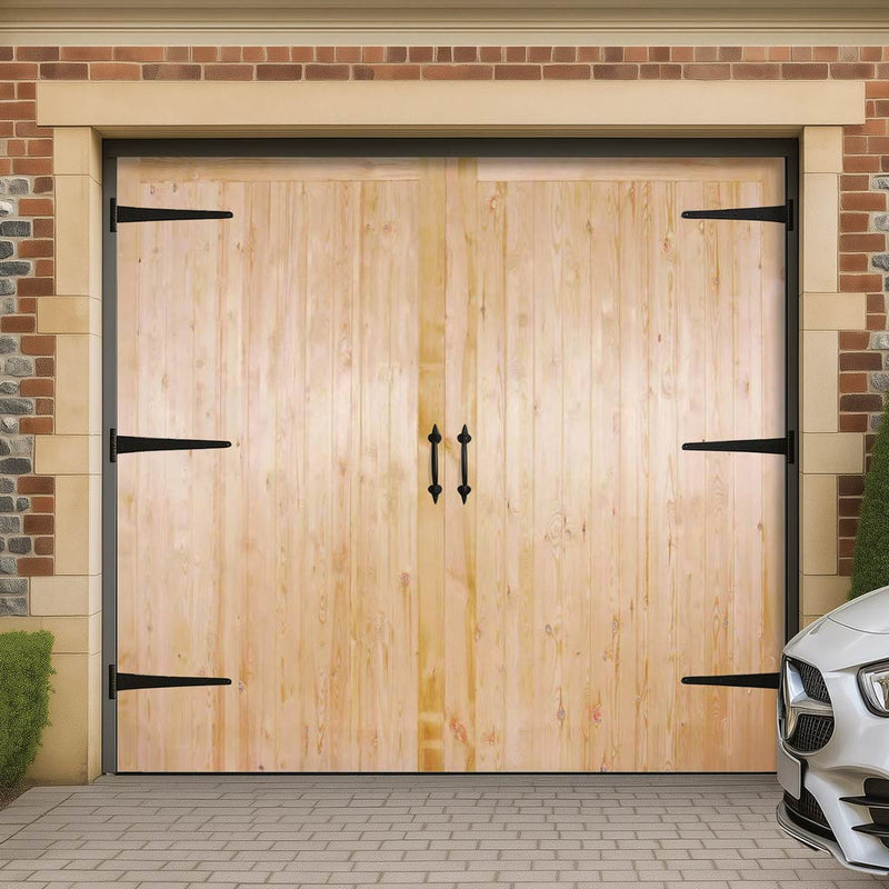 FL&B Traditional Pine Garage Door Pair - Unfinished