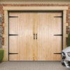 FL&B Traditional Pine Garage Door Pair - Unfinished