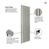 J B Kind Laminates Aria Grey Coloured Fire Internal Door - 1/2 Hour Fire Rated - Prefinished