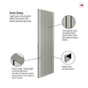 J B Kind Laminates Aria Grey Coloured Fire Internal Door - 1/2 Hour Fire Rated - Prefinished