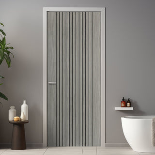 Image: J B Kind Laminates Aria Grey Internal Door - Prefinished
