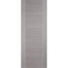 Premium Double Sliding Door & Wall Track - Vancouver Light Grey Door - Prefinished