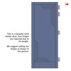 Urban Deco® Solid Wood Internal Door UK Made - Heather Blue Premium Primed - Bespoke Sizes