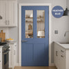 UK Made to Measure - Millgate Victorian 2L Interior Door - Clear Glass - Premium Primed - 7 Colour Options