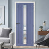 Cornwall 1 Pane 2 Panel Solid Wood Internal Door UK Made DD6404G Clear Glass - Eco-Urban - Colour Options