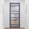 Metropolitan 7 Pane Solid Wood Internal Door UK Made DD6405G Clear Glass - Eco-Urban - Colour Options