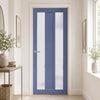 Avenue 2 Pane 1 Panel Solid Wood Internal Door UK Made DD6410SG Frosted Glass - Eco-Urban - Colour Options