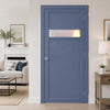 Orkney 1 Pane 2 Panel Solid Wood Internal Door UK Made DD6403G Clear Glass - Eco-Urban - Colour Options